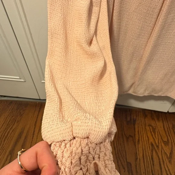 SEZANE Abelia Blouse Wrap Front Pink Top - Picture 4 of 5